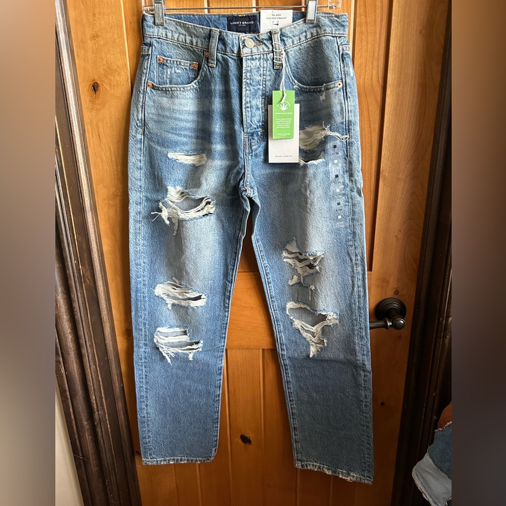 Lucky Brand 90s High Rise Straight Jeans